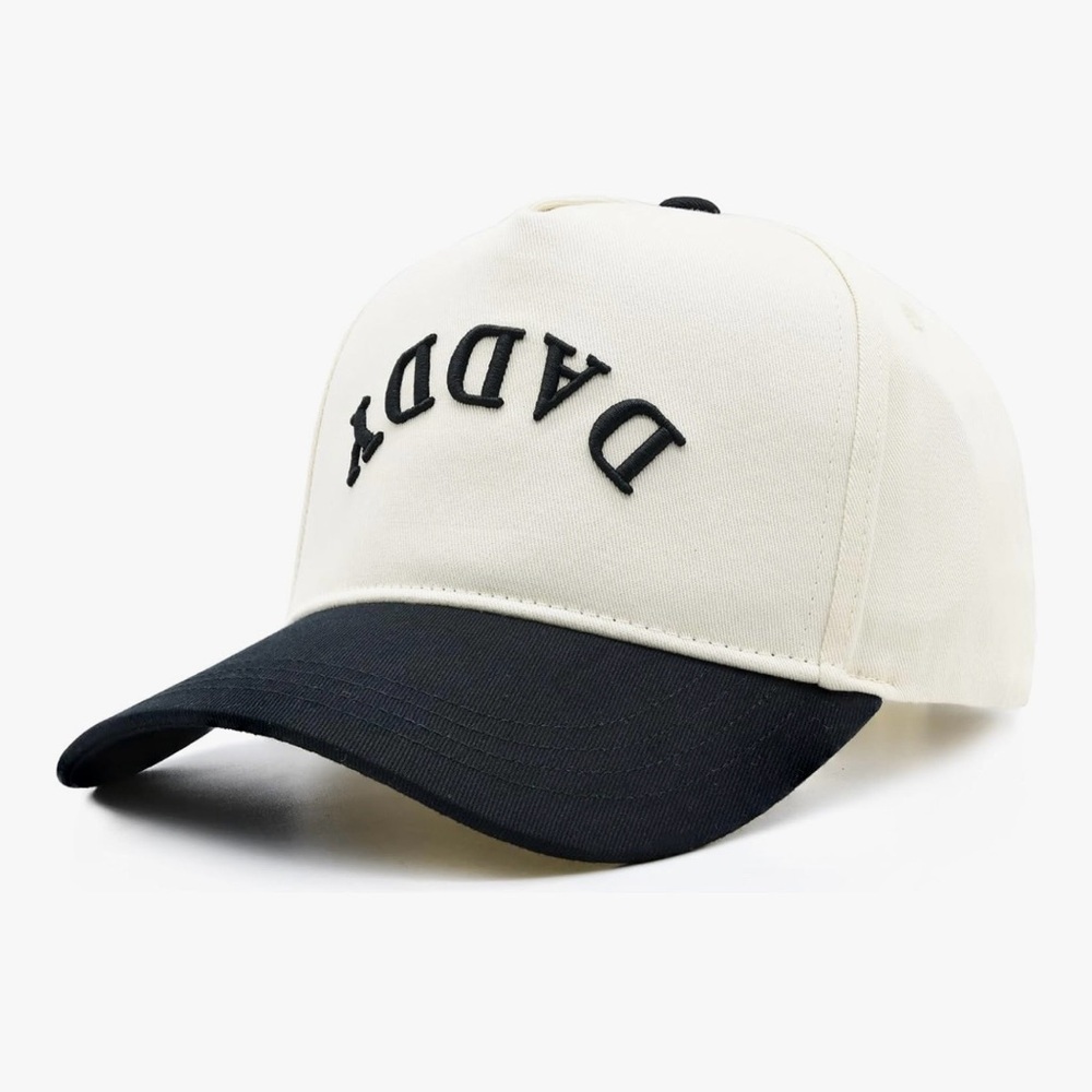 Black and White 'DADDY' Two Tone Baseball Cap